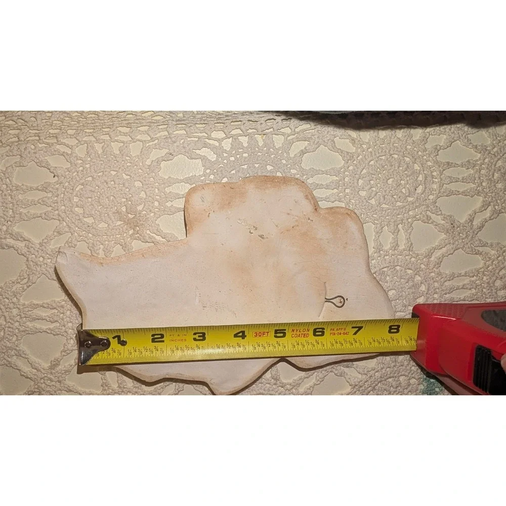 Miller‎ Studio chalkware Angel fish wall plaques 60s Set Of 2 Plaster-Chipped